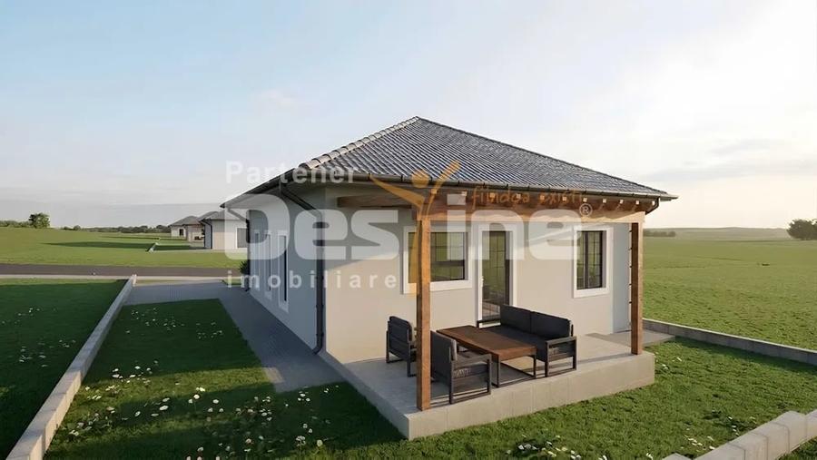 Casă individuală cu 3 camere cu Canalizare în Lumina