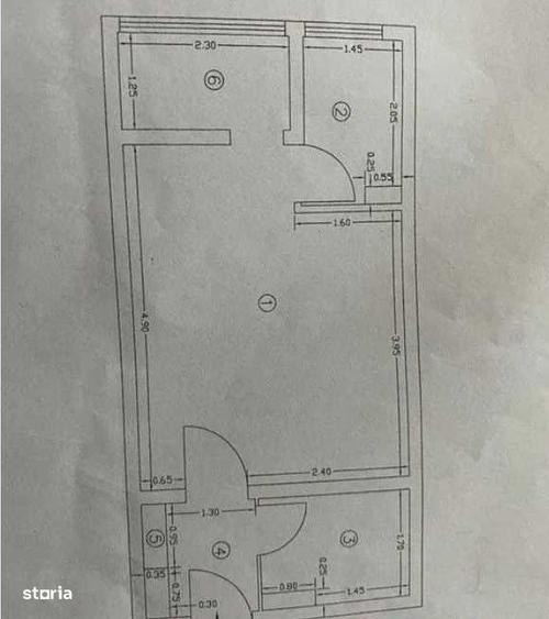 Garsoniera 32 mp, cu priveliste spre munti - 1