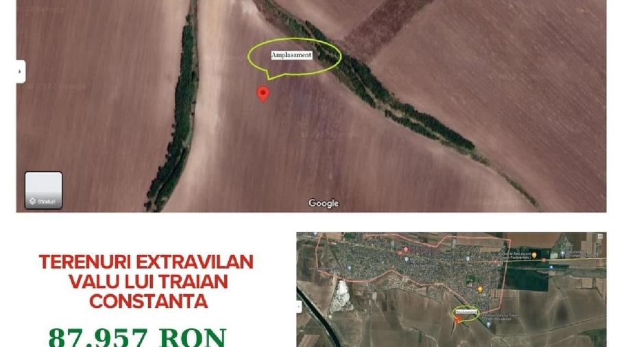 Teren agricol extravilan de 3000 mp, în Valu lui Traian