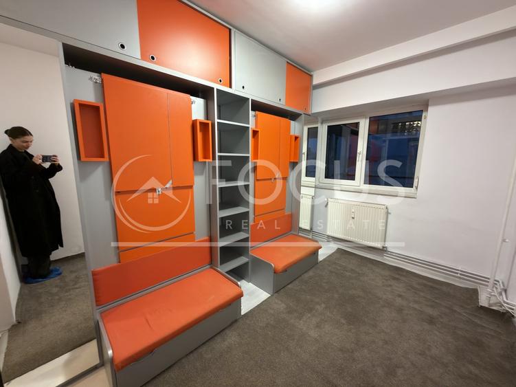 Apartament cu 3 camere semidecomandat, mobilat în Obor