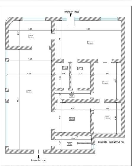 Spațiu comercial, de 251 mp, în Central