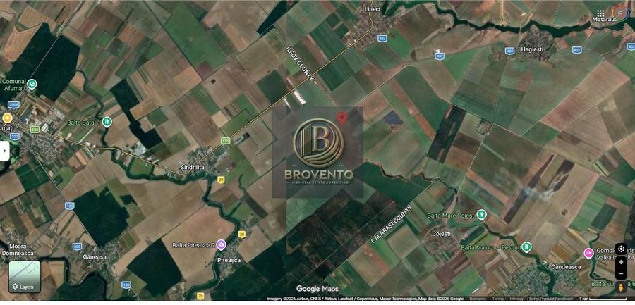 Teren agricol extravilan de 200000 mp, în Găneasa