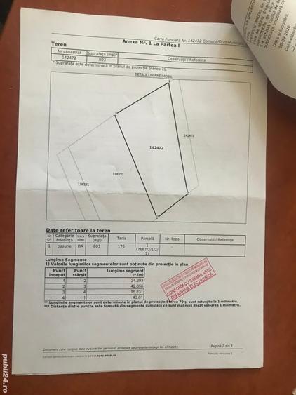 Teren de 876 mp, în Bucium