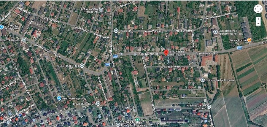 Teren de 2073 mp, în Miroslava