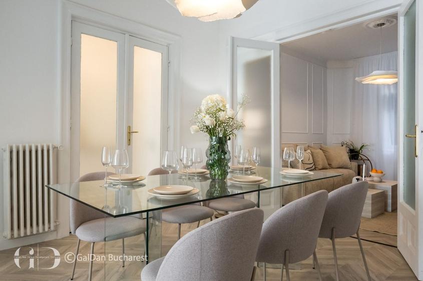 Apartament cu 4 camere, mobilat în Cișmigiu