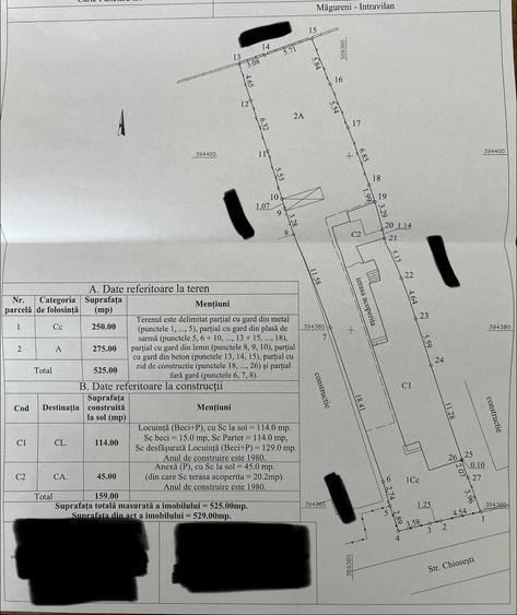 Casă cu 4 camere în Măgureni