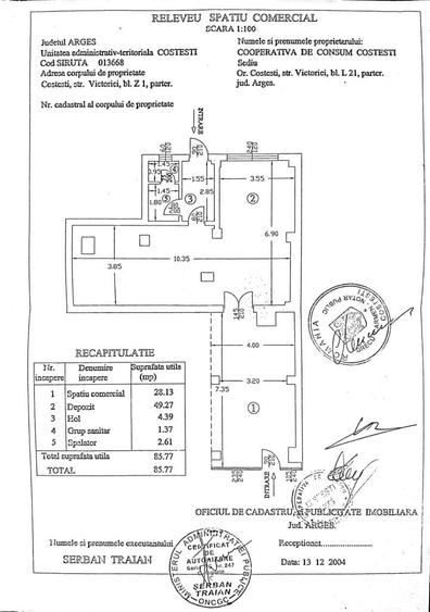 Spațiu comercial, de 85 mp, în Central