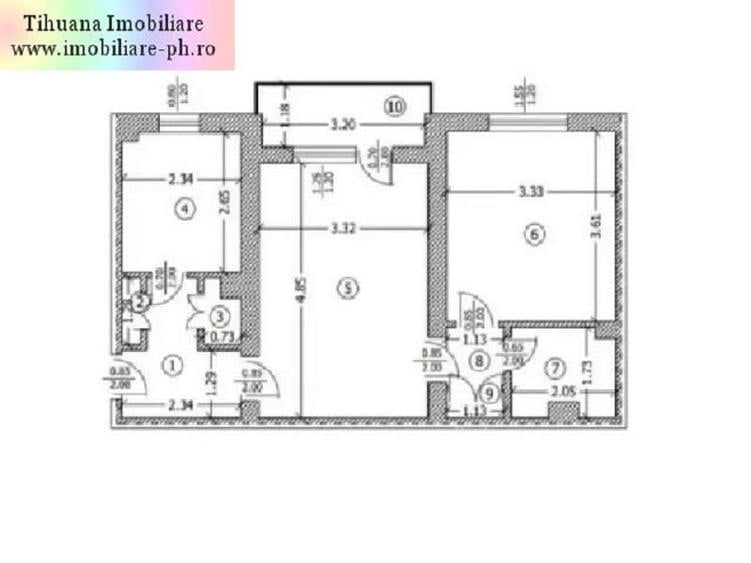 Apartament 2 camere de vanzare : Nord-(Romanitei), etajul 3 - 14
