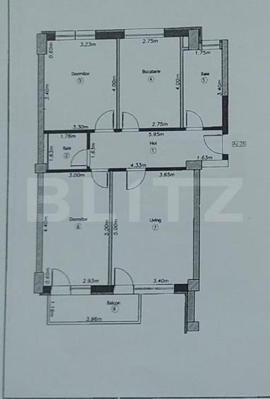 Apartament cu 3 camere decomandat, mobilat în Tractorul