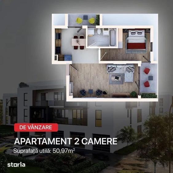 Apartament cu 2 camere decomandat în Unirii