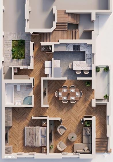 Apartament cu 3 camere în Dorobanți