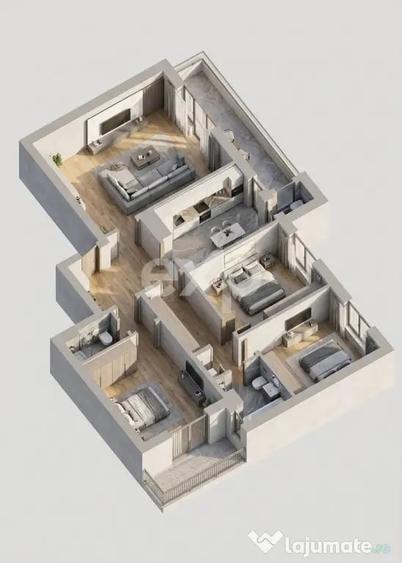 Apartament cu 4 camere decomandat în Ultracentral