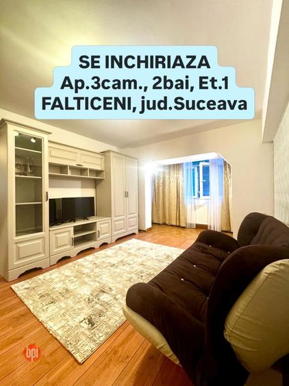 SE INCHIRIAZA apartament cu 3 camere, la etajul 1, in Falticeni, jud.Suceava - 1