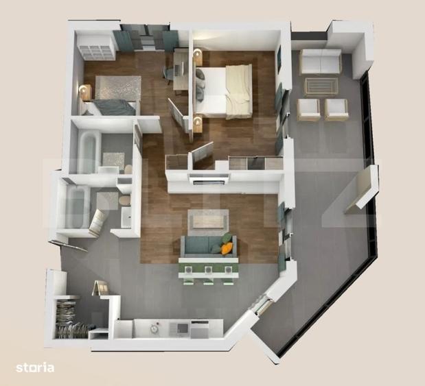 Apartament cu 3 camere în Central — fotografia 1