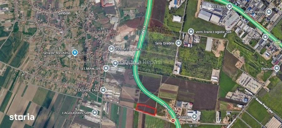 Teren intarvilan de vanzare in zona industriala