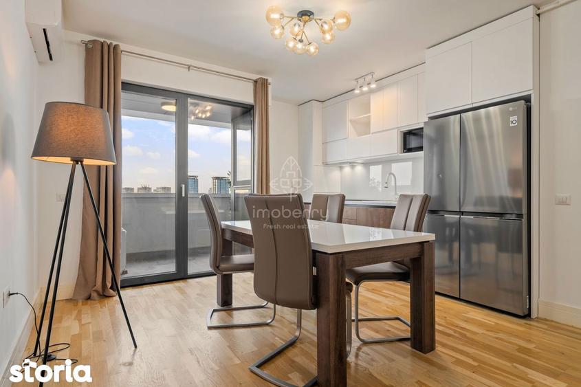 Apartament cu 2 camere semidecomandat, mobilat în Tei