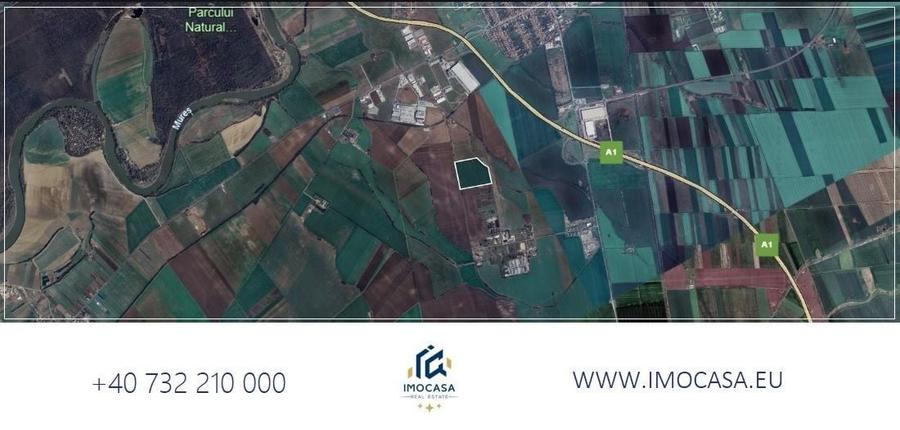 Teren agricol extravilan de 100000 mp, în Aradul Nou