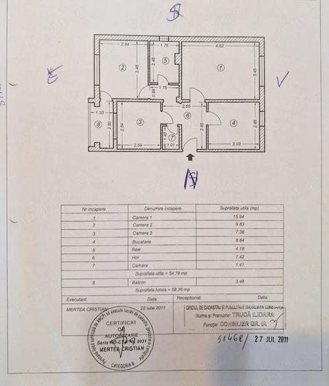 Apartament 3 camere decomandat, loc de parcare REZERVAT, centrala termica-Inel 2, zona Marvimex - 1