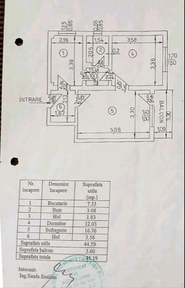 Vand apartament cu 2 camere, decomandat - 1