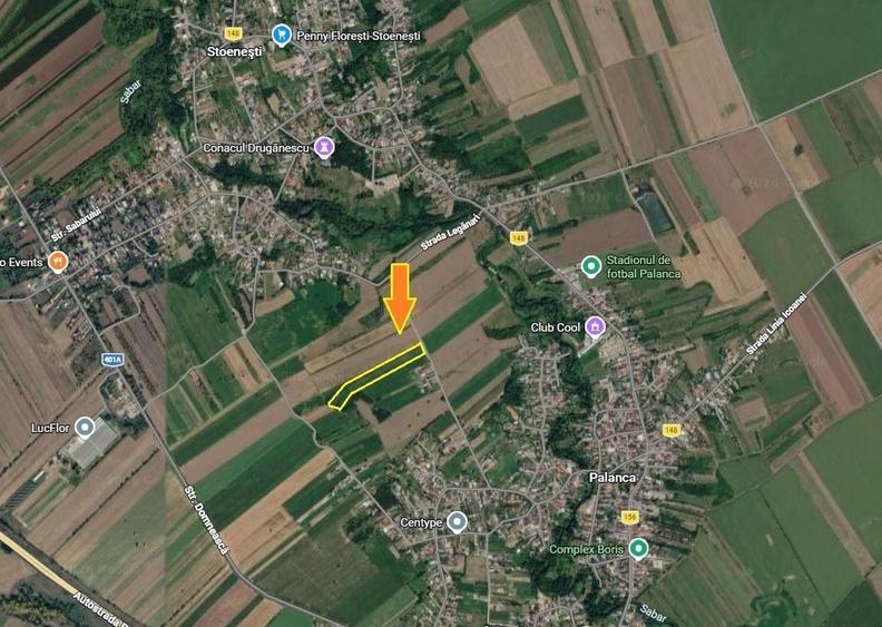 Teren Construcții intravilan de 4700 mp, în Palanca