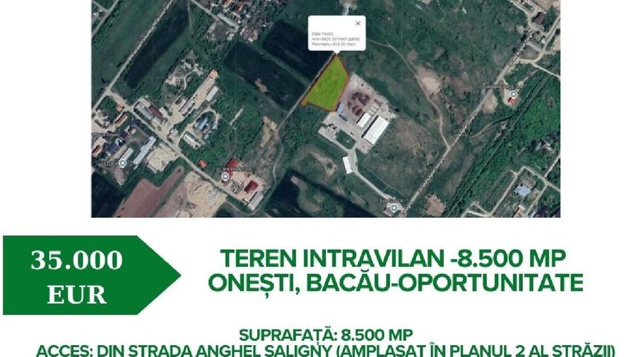 Teren Construcții intravilan de 8500 mp, în Est