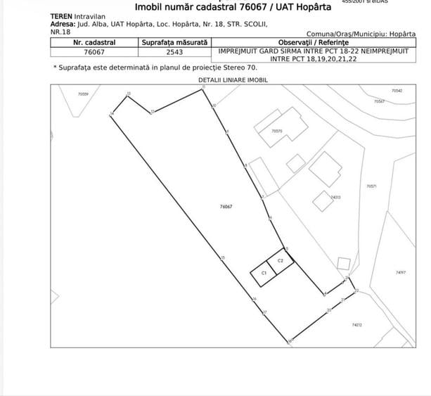 Casă cu 2 camere în Hopârta
