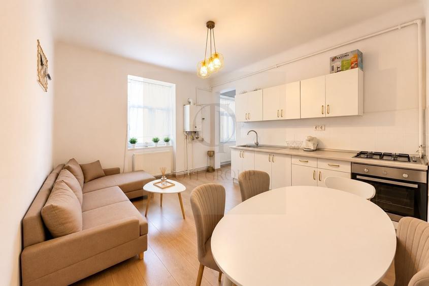 Apartament cu 3 camere semidecomandat, mobilat în Mănăștur
