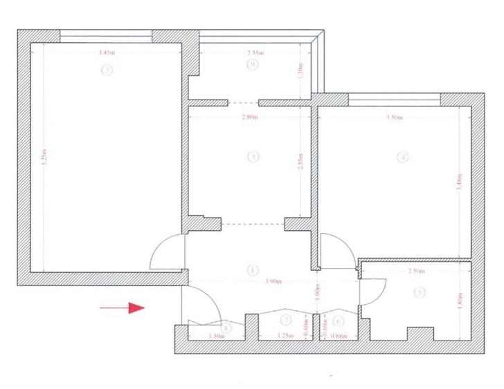 Apartament 2 camere, decomandat, Paltinis (ID:T538) - 1