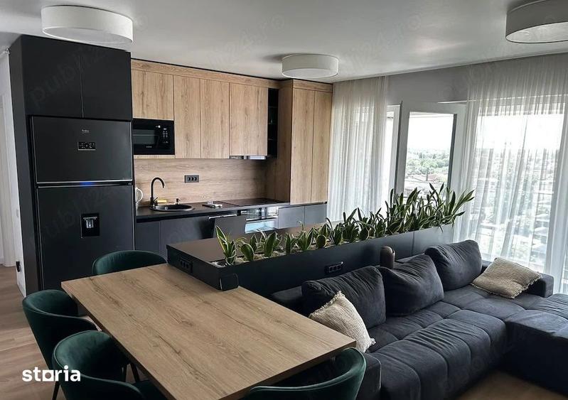 Apartament cu 3 camere, mobilat în Pieptănari
