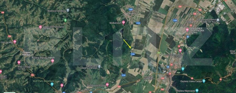 Teren Construcții extravilan de 7500 mp, în Vulcan