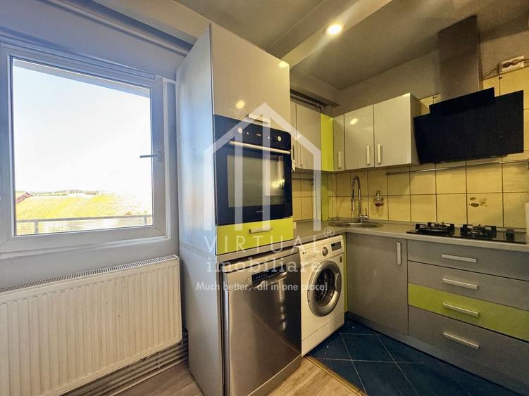 Apartament cu 3 camere semidecomandat, mobilat în Central