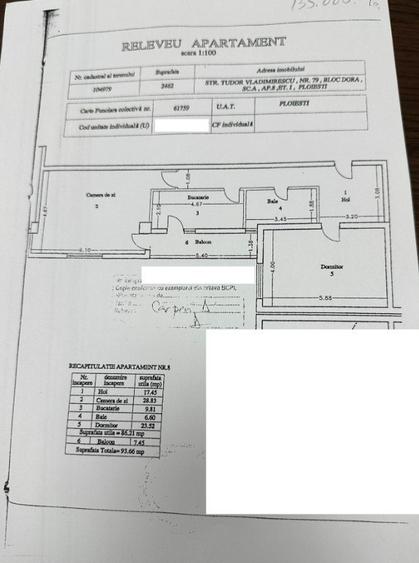 Apartament cu 2 camere decomandat în Central