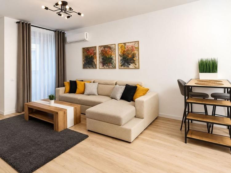 Apartament cu 2 camere semidecomandat, mobilat în Torontalului