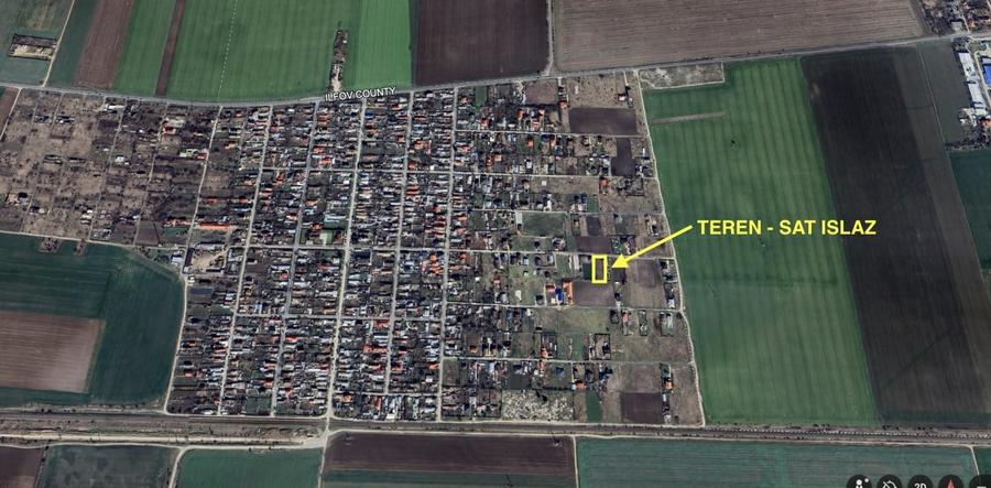 Teren Construcții intravilan de 1410 mp, în Brănești