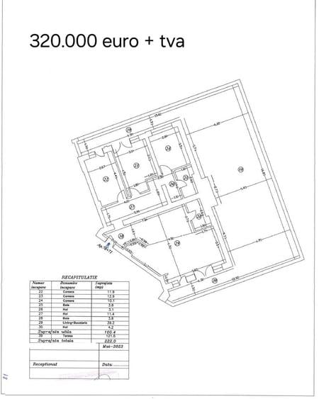 Apartament cu 4 camere decomandat în Vitan
