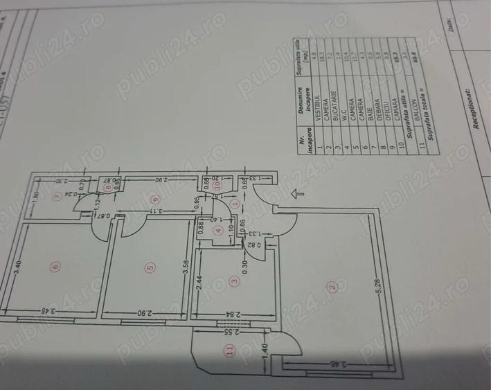 🏡 Ap. 3 Camere de vanzare | Etaj 1 | 2 Băi | | zona Apusului - 10