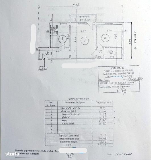 Apartament cu 2 camere semidecomandat în Mioriței