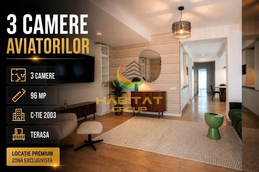 Vânzare Apartament exclusivist | Aviatorilor | Mobilat si Utilat | 96 mp - 2