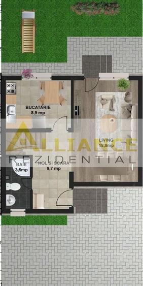 Casă individuală cu 4 camere decomandat cu Canalizare în Sud-Est