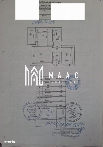 Apartament cu 2 camere, mobilat în Petrișor