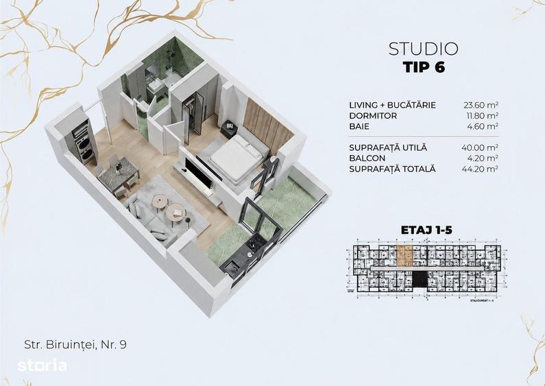 Studio 2 Camere - Metrou Berceni - 2