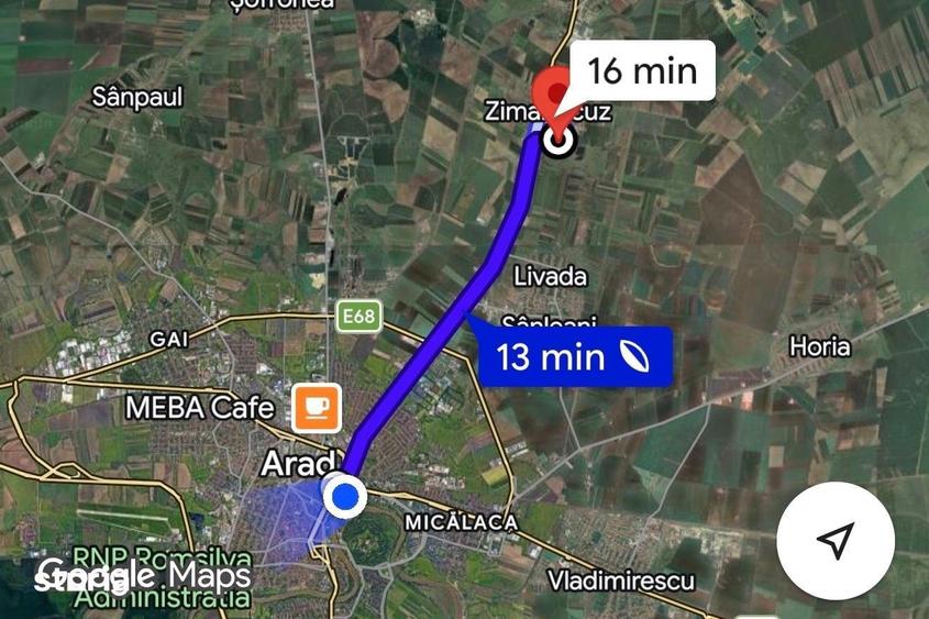 Teren de 821 mp, în Zimandu Nou