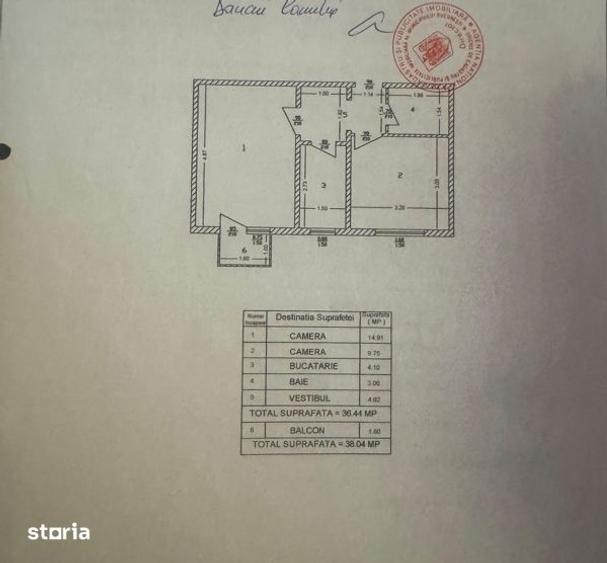 Apartament cu 2 camere decomandat în Aviatorilor