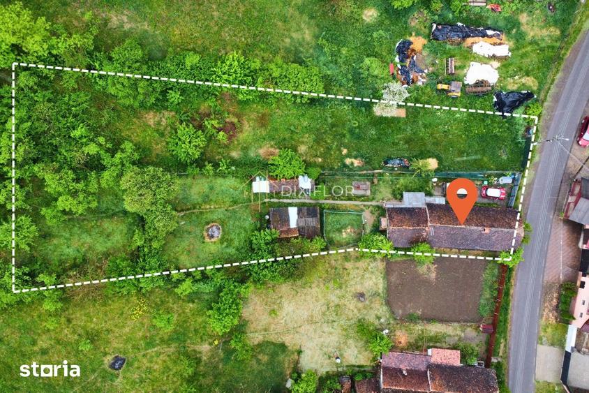 Casă cu 2 camere cu Teren 2000 Mp în Zagăr