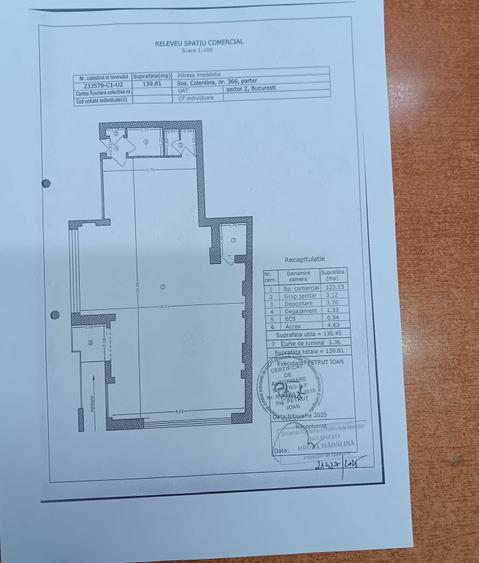 Spațiu comercial, de 120 mp, în Colentina