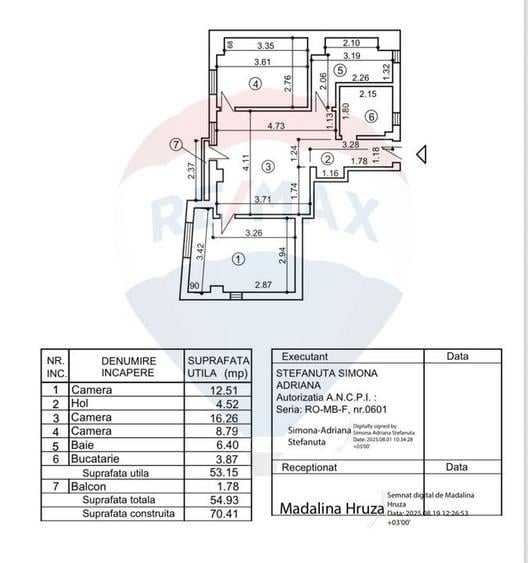Apartament 3 camere | Bloc 2015 | Etaj 1 | Dămăroaia - 7