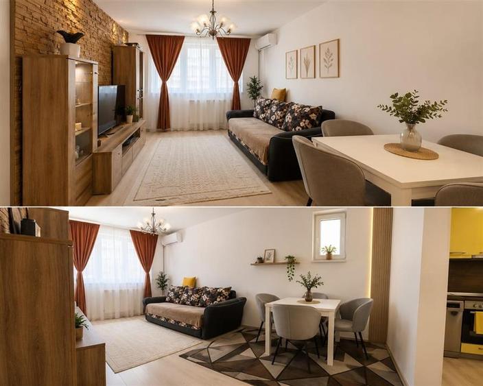 Apartament cu 2 camere semidecomandat, mobilat în Arhitecților - Calea Cisnădiei