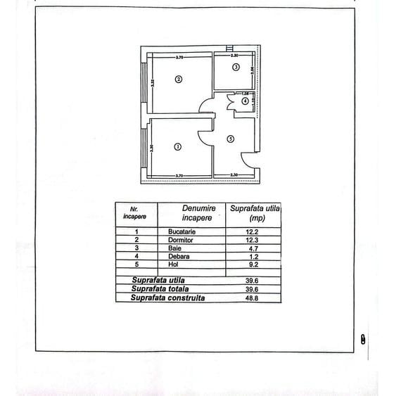 Apartament cu 2 camere, parter, ideal spatiu comercial, VASLUI - zona - 8