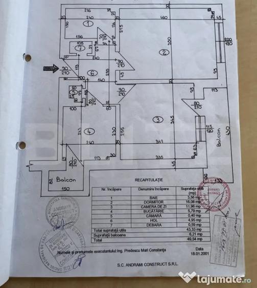 Apartament cu 2 camere decomandat în Gării