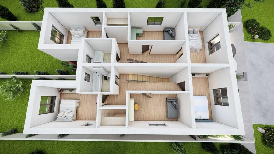 Casă cu 4 camere cu Teren 250 Mp în Săcălaz